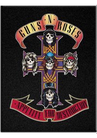 Resim Guns N Roses Appetite for Destruction Albüm Arma Sırt Peç Back Patch Yama Çok Renkli 