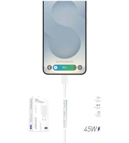 Resim Nothing Phone İle Pd 45w Süper Hızlı Şarj Adaptörü + 1 Metre Type-c Kablo Tak Çalıştır 