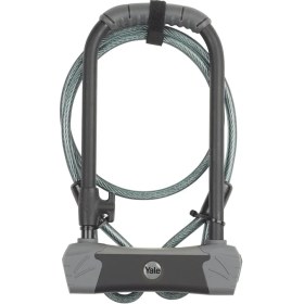 Resim YUL3C/14/230/1 Maksimum Güvenlikli Kablolu U Bisiklet Kilidi 