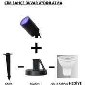 Resim Seka Tech Zita Kazıklı ve Rozanslı Çim Ağaç Duvar Aydınlatma Armatürü Mavi 