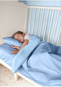 Resim Joyous Mom Kids 4bebek Nevresim Set Katlı Müslin Bebek Nevresim Takımı Organik... 