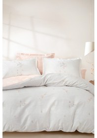 Resim Yataş Ember Ranforce Tek Kişilik Nevresim Seti - Pudra 