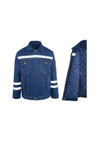 Resim Kot İş Montu Kapitoneli Myform 3110 Sona Denim 12 Ons Renk Mavi 