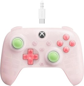 Resim 8bitdo Ultimate Mini Kablolu Hall Effect Controller Xbox Series x Series S - 0ne & Windows Pc Transparan Pembe 