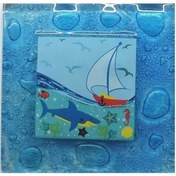 Resim Dekoratif Cam Gider Kapağı Cam Gider Süsü 10 x 10 CM 