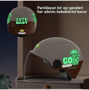 Resim Moly Çocuk Yarım Kask Güneş Koruyucu, Dört Mevsim Aydınlık, Çay Aynası Pembe, Yihemaoyi Mağazası Pembe 