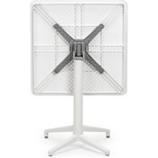 Resim Bintaşmobilya Beyaz Katlanır Bahçe Masası Beyaz 