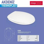 Resim Nkp Thermoplast Akdeniz Klozet Kapağı 0300 