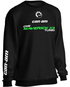 Resim Brp Can-Am Maverick X3 Ds Turbo Sweatshirt - Black / 2XL 