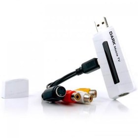 Resim Dark USB Analog Fm Radyo/TV Kartı 