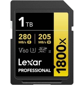Resim Lexar 1tb Professıonal 1800x Lsd1800001t-bnnnu Sdhc Hafıza Kartı 
