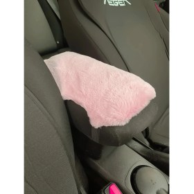 Resim Yumusak Pelus Kol Dayama Kolcak Minderi Pudra Pembe 