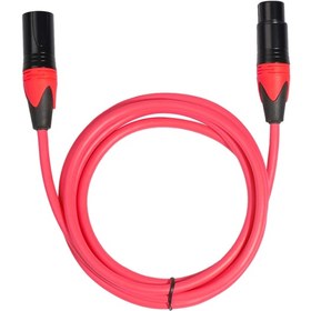 Resim XRL Erkek - Dişi Mikrofon Ses Kartı İçin Ses Kablosu Kırmızı 