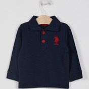 Resim U.S. Polo Assn. U.s. Polo Assn Lisanslı Classic Lacivert Erkek Bebek Uzun Kol Yakalı Sweatshirt 