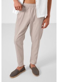 Resim Tommylife Taş Standart Fit Dokuma Hafif Esnek Chino Erkek Pantolon - 82177 Taş 