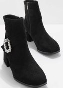 Resim Bambi Siyah Süet Kadın Bot & Bootie K02874040202 