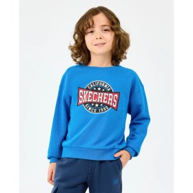 Resim Skechers B Crewneck Sweatshirt Büyük Erkek Çocuk Neonblue Sweatshirt Sk2520017-3573 