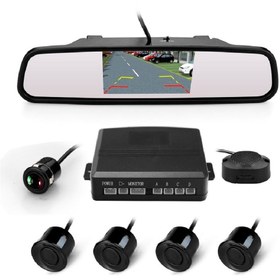 Resim BsElektronik Araç Park Sensörü 4.3 İnç Aynaya Geçmeli Geri Görüş Kamerası Park Sensörlü 
