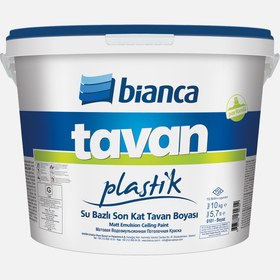 Resim Bianca 10 KG Tavan Plastik Boya Beyaz 