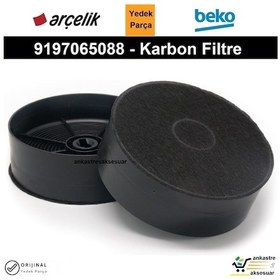 Resim Beko Uyumlu CTB 6407 X (8851533200) Aspiratör Karbon Filtre 9197065088 