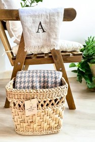 Resim AFRALYAHOME Bohem Saksıev Dekorasyon Çok Amaçlı Hasır Bambum Gazetelik Dergilik Kitaplık Oda Dekoru 