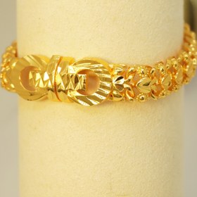 Resim Lüks 24K Altın Kaplama Bilezik - Hip Hop & Bollywood Tarzı, Partiler & Hediyeler İçin Mükemmel 