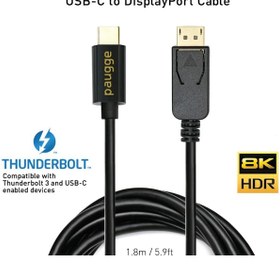 Resim Paugge 8K/4K60Hz Thunderbolt 4/3 Usbc To Displayport Kablo 