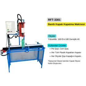 Resim RFT Makine Bantlı Kapak Kapatma Makinesi RFT-3301 
