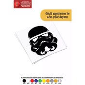 Resim Star Wars Asker Kafası Sticker Oto Motor Laptop Duvar Folyo Sticker 15 X 16 Cm 