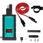 Resim Wezone Motosiklet Usb Şarj Cihazı, İki Qc3.0 Portu, Voltmetre, Su Geçirmez, 12-24v, Hızlı Şarj, Ip66, Direksiyon/kanca Montajı 