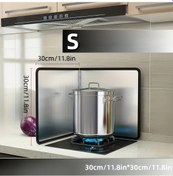 Resim Topnotch 1 Adet 11.8x11.8 Inç Yapışmaz Metal Ocak Başlığı Mutfak Seyahat Koruyucu 