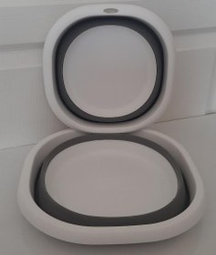 Resim Nar Züccaciye 2'Li Set Katlanır Badya Leğen Akordiyon Katlanabilir Badya Set 5 Lt Ve 10 Lt 