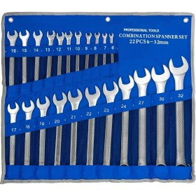 Resim Prohummer PH313 Kombine Anahtar Takımı 6-32 mm 22 Parça (Bez Çantalı) 