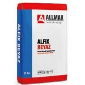 Resim Allmax Alfix Fayans Ve Seramik Yapıştırma Harcı Beyaz 25 Kg. 