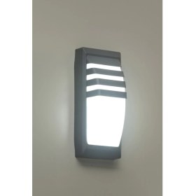 Resim Ekim Aydınlatma 24W Siyah Elips Yarı Panjurlu Banyo,bahçe,balkon,teras Duvar Apliği 