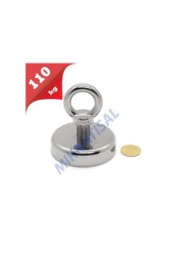 Resim 60Mm Neodyum Pot Magnet Fishing Çok Güçlü Kurtarma Mıknatısı 