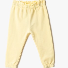 Resim Kız Bebek Basic Jogger Eşofman Altı Beli Büzgülü Lastikli Şardonlu 