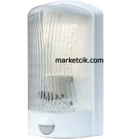 Resim Mutlusan Hareket Sensörlü Duvar Armatürü Siyah 