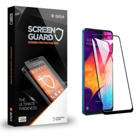 Resim Dafoni Samsung Galaxy A50 Curve Tempered Glass Premium Siyah Full Cam Ekran Koruyucu 
