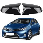 Resim X POWER TUNİNG Toyota Auris 2012-2018 Uyumlu Parlak Siyah Batman Ayna Kapağı 