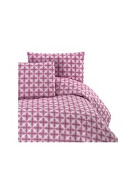 Resim Menderes Home Cotton Collection Ranforce Tek Kişilik Nevresim+yastık Efekt Gül Kurusu 