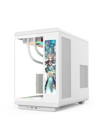 Resim Gametech Vision Lcd 7 Argb Fanlı Beyaz Gaming Kasa 