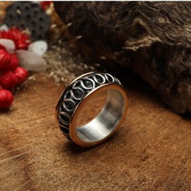 Resim Sima Silver Gümüş Tasarım El Işi Dalgalı Model Otantik Trend Alyans Yüzük Takı 