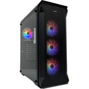 Resim Dark Guardian 4x12cm FRGB Led Fanlı Cam Yan Panelli USB 3.0 Bilgisayar Kasası (DKCHGUARDIAN) 