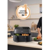 Resim Philips %90’a Kadar Daha Az Yağ ile Sağlıklı Kızartma Çift Hazneli Büyük Hacim – 6 L + 3 L ile Maksimum Esneklik 3000 Serisi Çift Hazneli Airfryer & Fritöz 