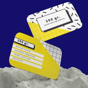 Resim Parlak Selefonlu Kartvizit (350 gr. Kuşe) Çift Yön Renkli - Tasarım İstemiyorum / 500 