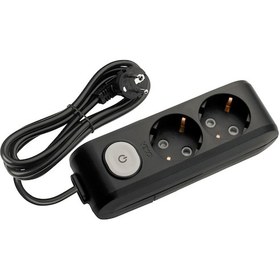 Resim Viko Multi-let 2'li Grup Priz Anahtarlı Topraklı Çocuk Korumalı 3 Metre Siyah - 90137203 