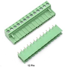 Resim 12 Pin 5.08mm Geçmeli 90c Takım Klemens 