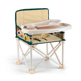 Resim Minimono Plus Mama Sandalyesi Bej Tropik 