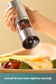 Resim HOMEND Grindgo 6003H Şarjlı Baharat Değirmen Seti 